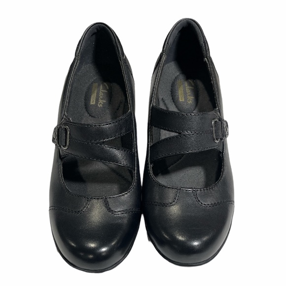 Clarks Leather Slip-on Mary Janes Ingalls Siene 5.5M 0482 - Picture 4 of 13